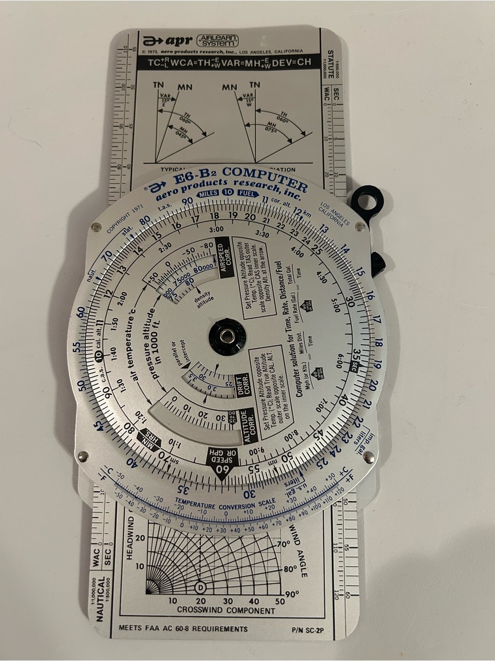 APR E6-B Mechanical Aero Flight Computer No Manual